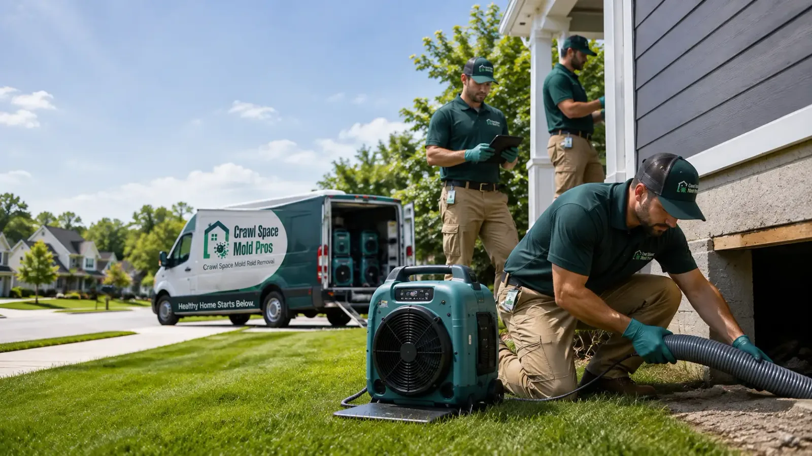 Crawl Space Mold Removal in Plymouth, WI